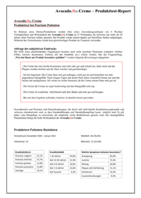 Testberichte Avocado.B12 Produkttest Psoriasis 2021/02